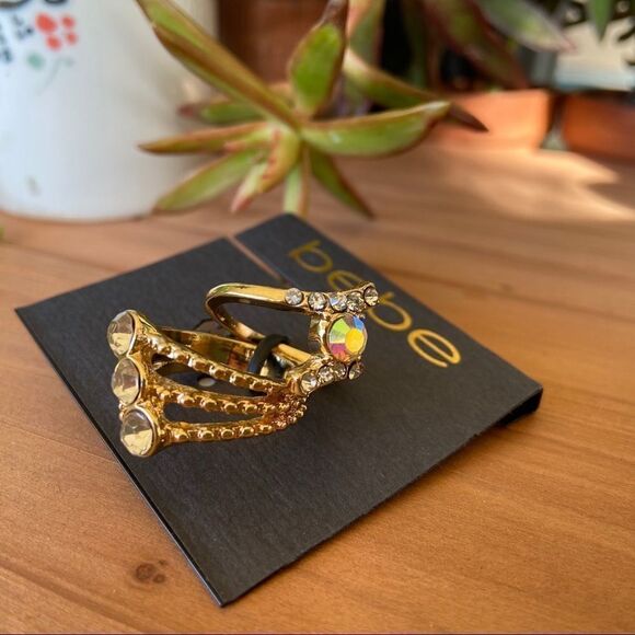 bebe Statement Ring $16 each or bundle 3 for $25 - Picture 1 of 4